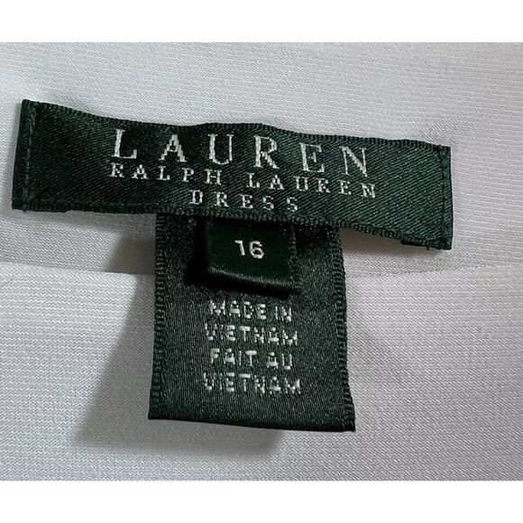 Lauren Ralph Lauren Womens Dress Sz XL 16 Ruched Minimalist Understated Heritage - Picture 4 of 9